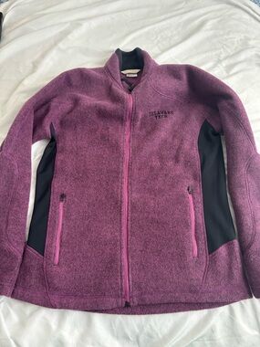 Oura Purple Full-Zip Fleece Jacket with Black Panels